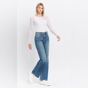 NEW FLYING MONKEY On Target - Super High Rise Wide Leg Jeans 28